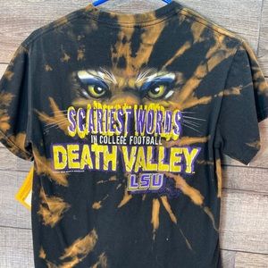 LSU tigers custom dyed small t shirt